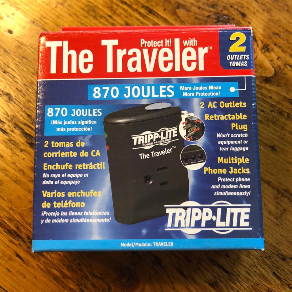 FREE WITH ANY PURCHASE! TRIPP-LITE Portable surge protector🔌🔌 add to bundle free